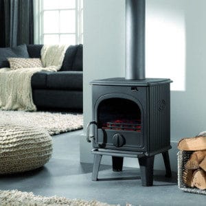 Fonte-flamme-poele-a-bois-design-rustique-44MF-laque-anthracite
