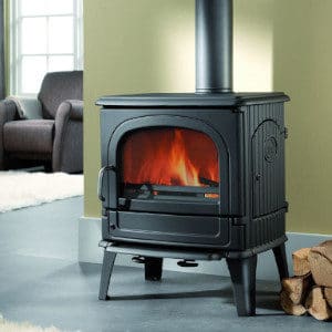 Fonte-flamme-64CB-poele-a-bois-design-rustique-laque-anthracite
