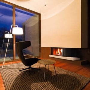 cheminee foyer MCZ Plasma 95 Habillage modigliani porte relevable