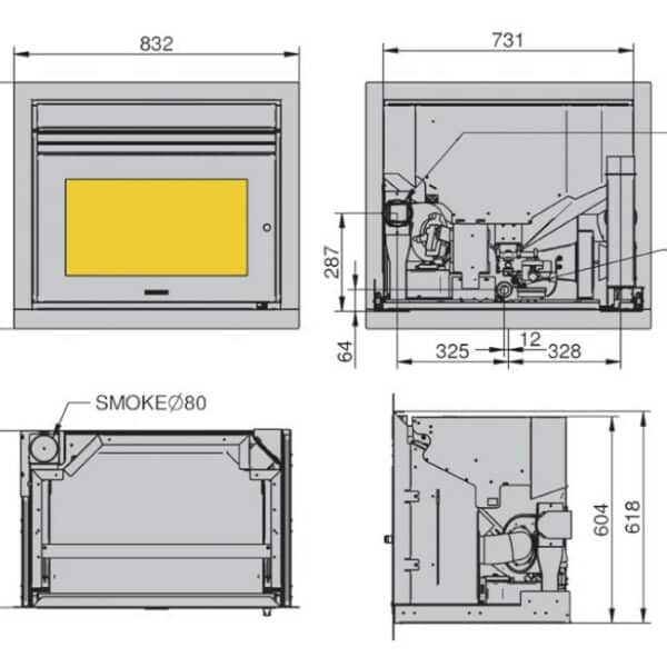 Insert a granulés Vivace Gaio 4 dimensions