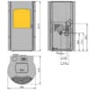 poele a granules Vivace Oto dimensions